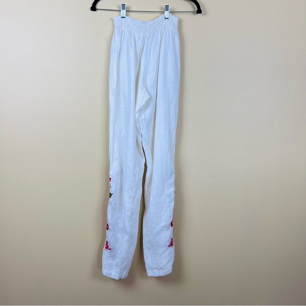 New JW Johnny Was Los Angeles Pants Embroidery Floral - Picture 6 of 9